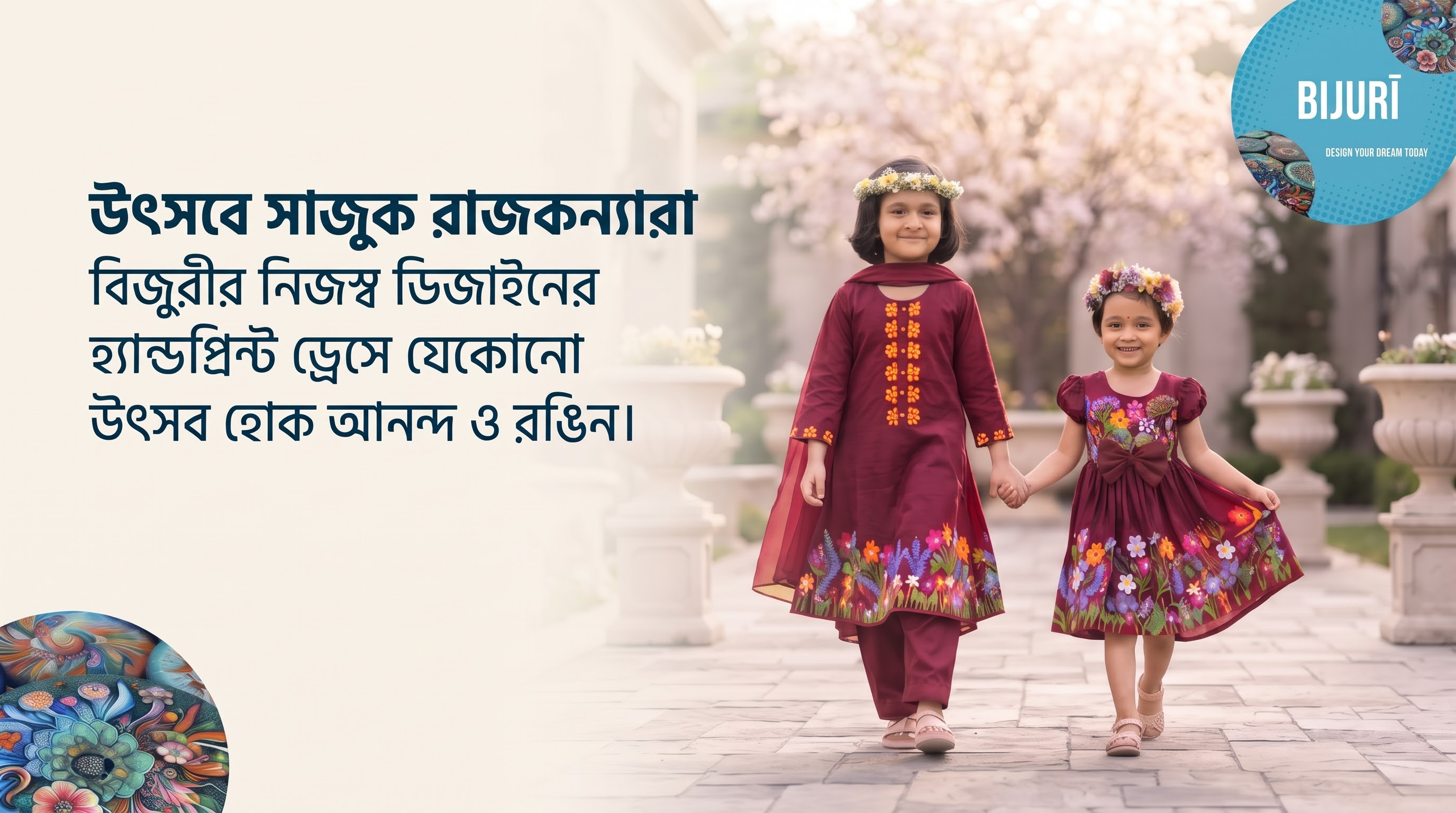 উৎসবে সাজুক আপনার রাজকন্যারা,